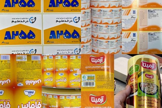 چاپ لیبل حرفه‌ای برای انواع محصولات