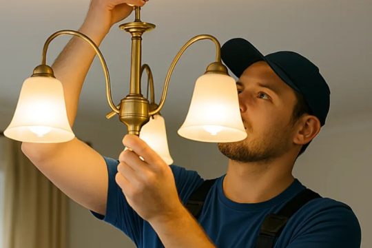 نصب لوستر و نورپردازی در کرج