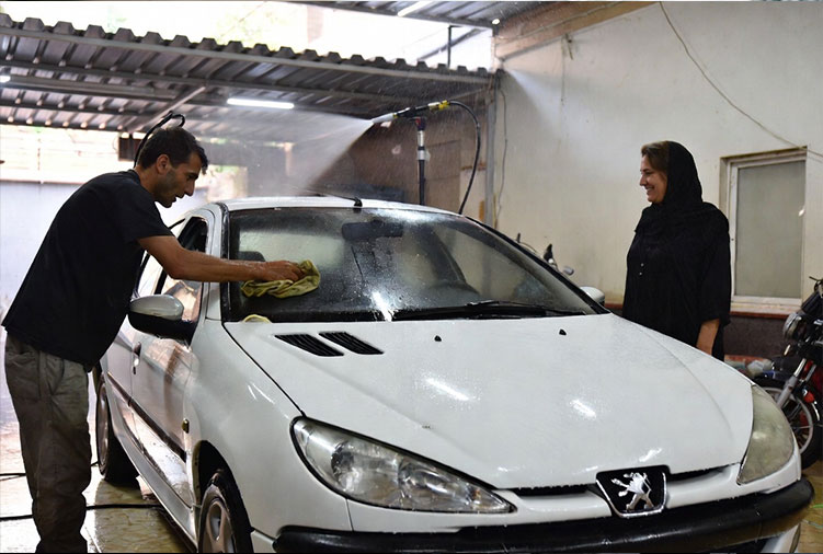 کارواش در محل تهران