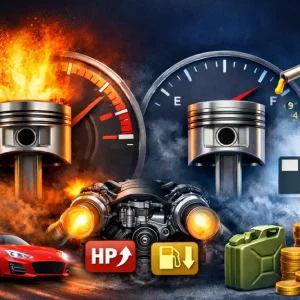 تأثیر نسبت تراکم پیستون بر توان و مصرف سوخت