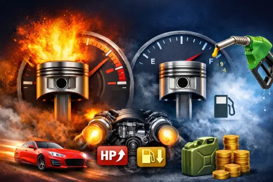 تأثیر نسبت تراکم پیستون بر توان و مصرف سوخت