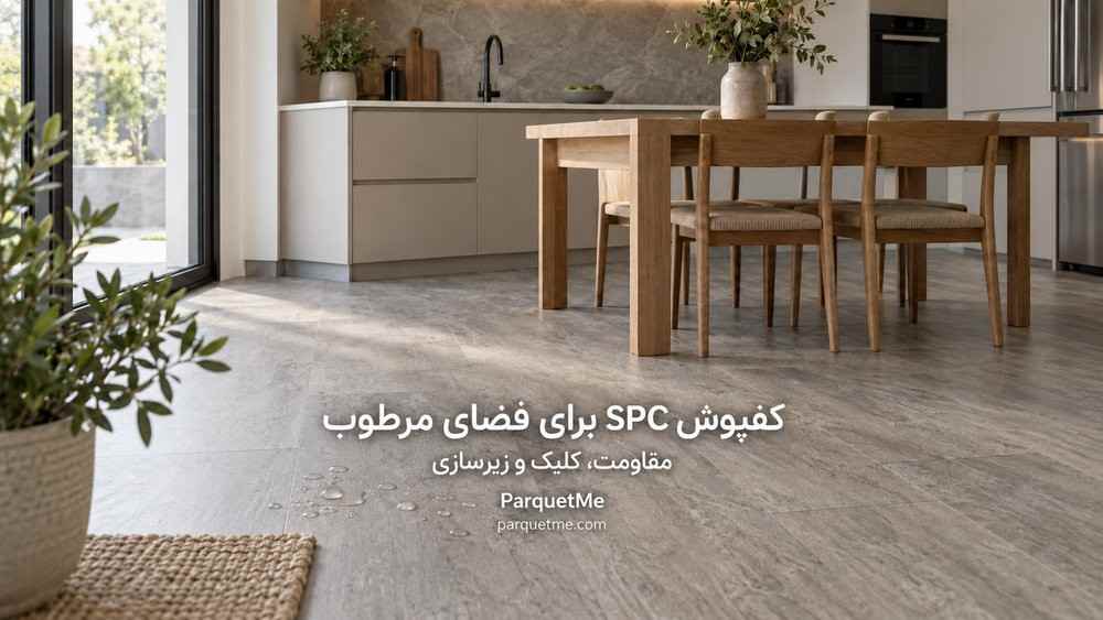 کفپوش SPC برای فضای مرطوب و بررسی کیفیت سیستم کلیک